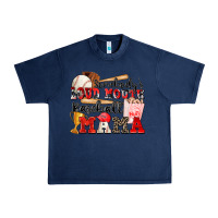 Navy somebody's loud mouth baseball mama Urban Heavy Tee - Zillion Design Studio