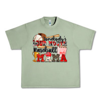 Oil Green somebody's loud mouth baseball mama Urban Heavy Tee - Zillion Design Studio