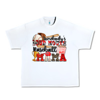 White somebody's loud mouth baseball mama Urban Heavy Tee - Zillion Design Studio