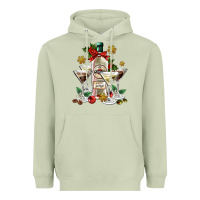 Matcha Christmas martini  and martini bottle Heavyweight Hoodie - AdoDesignShop