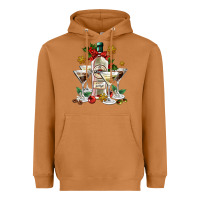 Meerkat Christmas martini  and martini bottle Heavyweight Hoodie - AdoDesignShop