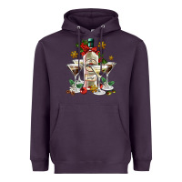 Plum Christmas martini  and martini bottle Heavyweight Hoodie - AdoDesignShop
