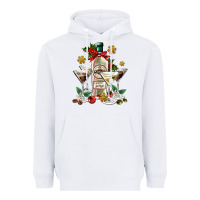 White Christmas martini  and martini bottle Heavyweight Hoodie - AdoDesignShop