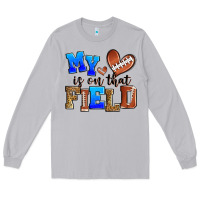 Moon Dust my heart is on that field american football Long Sleeve Tee - Zillion Design Studio
