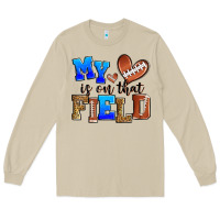 Mushroom my heart is on that field american football Long Sleeve Tee - Zillion Design Studio