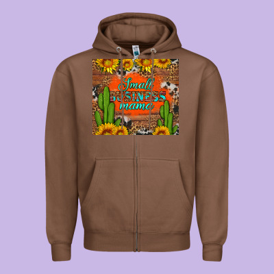 Small Business Mama Zipper Hoodie Designed By Hra Design Shop
