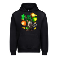 Foreset Green St. Patricks Clovers With Donkey Urban Hoodie - BundleAndBundleShop