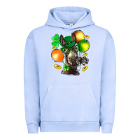 Pigment Grape Ice St. Patricks Clovers With Donkey Urban Hoodie - BundleAndBundleShop