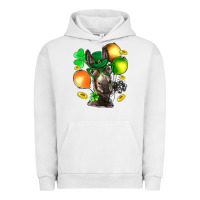 Pigment Lunar Rock St. Patricks Clovers With Donkey Urban Hoodie - BundleAndBundleShop