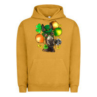 Pigment Peanut Butter St. Patricks Clovers With Donkey Urban Hoodie - BundleAndBundleShop