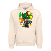 Sandshell St. Patricks Clovers With Donkey Urban Hoodie - BundleAndBundleShop