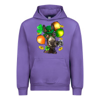 Tulip St. Patricks Clovers With Donkey Urban Hoodie - BundleAndBundleShop