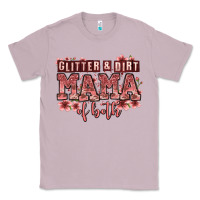 Lilac glitter and dirt mama of both girls Classic Tee - Zillion Design Studio
