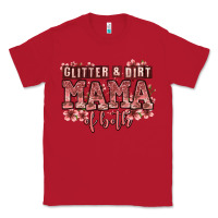 Red glitter and dirt mama of both girls Classic Tee - Zillion Design Studio