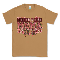 Toasted Coconut glitter and dirt mama of both girls Classic Tee - Zillion Design Studio
