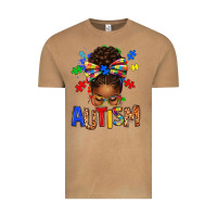 Vintage Camel Autism Awareness afro messy bu Vintage Tee - texasbilliewilder