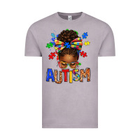 Vintage Zinc Autism Awareness afro messy bu Vintage Tee - texasbilliewilder