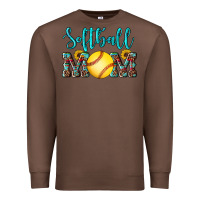 Chestnut western leopard  sunflowers glitter mom softball Premium Sweatshirt - Artiststas