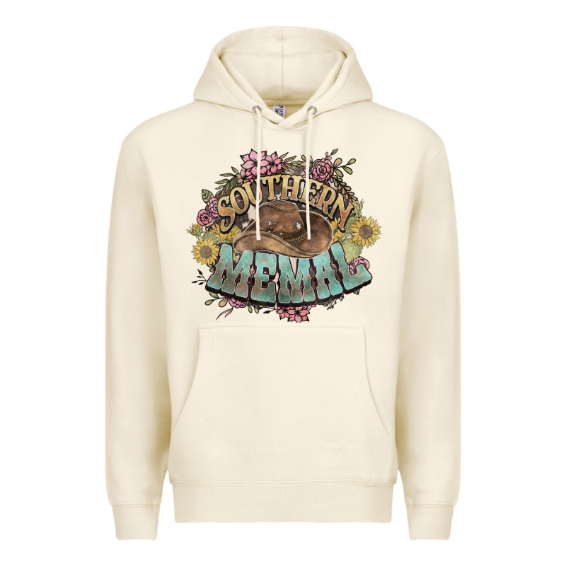 Southern Memal Western Flowers Premium Hoodie by NancyCooperArtShop | Teevron