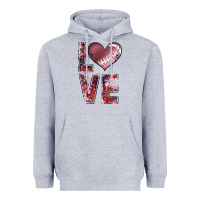 Heather Grey football love Heavyweight Hoodie - JahusDesignShop