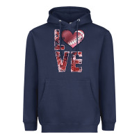 Navy football love Heavyweight Hoodie - JahusDesignShop