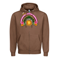 Chestnut summer sun rainbow Zipper Hoodie - HRA Design Shop