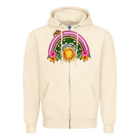 Sandshell summer sun rainbow Zipper Hoodie - HRA Design Shop