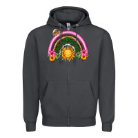 Smoke summer sun rainbow Zipper Hoodie - HRA Design Shop