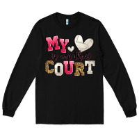 Black my heart is on that court volleyball Long Sleeve Tee - Zillion Design Studio