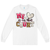 White my heart is on that court volleyball Long Sleeve Tee - Zillion Design Studio