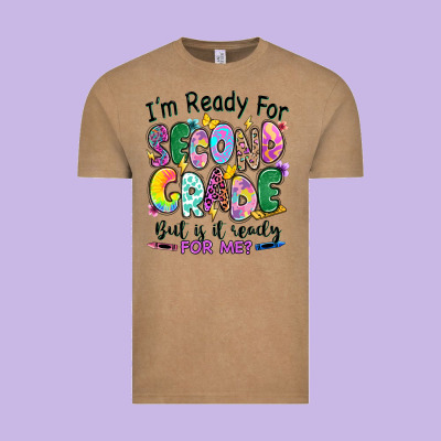Vintage Tee I'm ready for second grade but is it ready for me