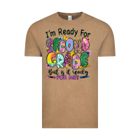 Vintage Coffee I'm ready for second grade but is it ready for me Vintage Tee - RanaPortraitStore