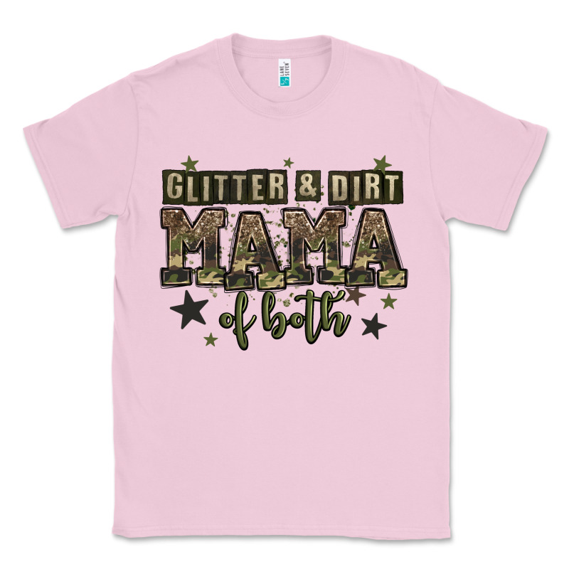 Glitter And Dirt Mama Of Both Classic Tee by Zillion Design Studio | Teevron