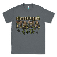 Charcoal Heather glitter and dirt mama of both Classic Tee - Zillion Design Studio