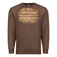 Chestnut wood and leopard background 3200x2400 Premium Sweatshirt - AdoDesignShop