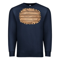Navy wood and leopard background 3200x2400 Premium Sweatshirt - AdoDesignShop
