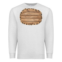 Oatmeal Heather wood and leopard background 3200x2400 Premium Sweatshirt - AdoDesignShop