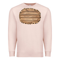 Pale Pink wood and leopard background 3200x2400 Premium Sweatshirt - AdoDesignShop