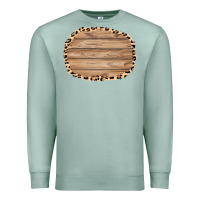 Seafoam wood and leopard background 3200x2400 Premium Sweatshirt - AdoDesignShop