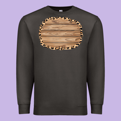 Wood And Leopard Background 3200x2400 Premium Sweatshirt Designed By Adodesignshop