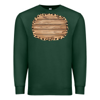 Sports Green wood and leopard background 3200x2400 Premium Sweatshirt - AdoDesignShop