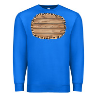True Royal wood and leopard background 3200x2400 Premium Sweatshirt - AdoDesignShop