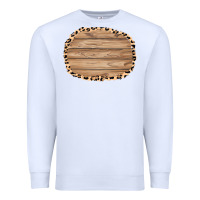 White wood and leopard background 3200x2400 Premium Sweatshirt - AdoDesignShop