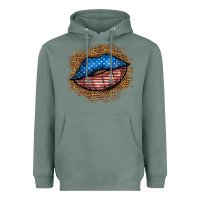Sage western 4 of july lips Heavyweight Hoodie - BundleAndBundleShop