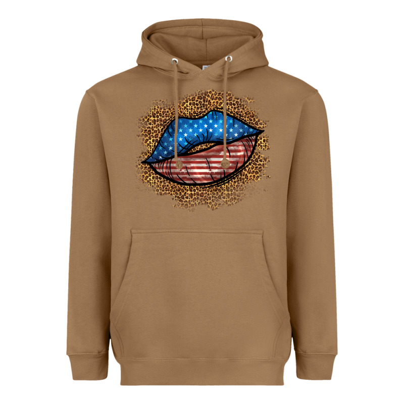 Western 4 Of July Lips Heavyweight Hoodie by BundleAndBundleShop | Teevron