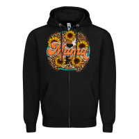 Black mama western Zipper Hoodie - RacoonDesign