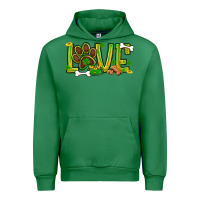 Emerald St. Patrick's Day love dog paw Urban Hoodie - BundleAndBundleShop