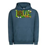 Pigment Midnight Navy St. Patrick's Day love dog paw Urban Hoodie - BundleAndBundleShop