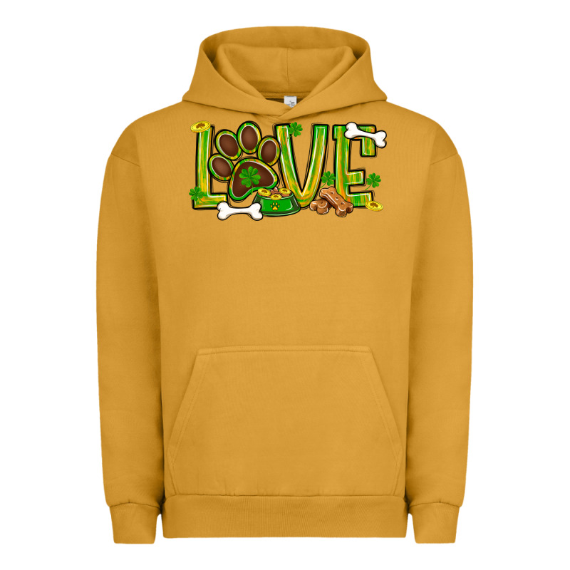 St. Patrick's Day Love Dog Paw Urban Hoodie by BundleAndBundleShop | Teevron