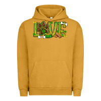 Pigment Peanut Butter St. Patrick's Day love dog paw Urban Hoodie - BundleAndBundleShop